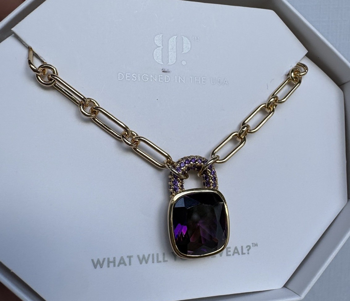 Bomb Party Necklace Feb 26’ NK58242 Glow Without Asking Gold (Read Description)