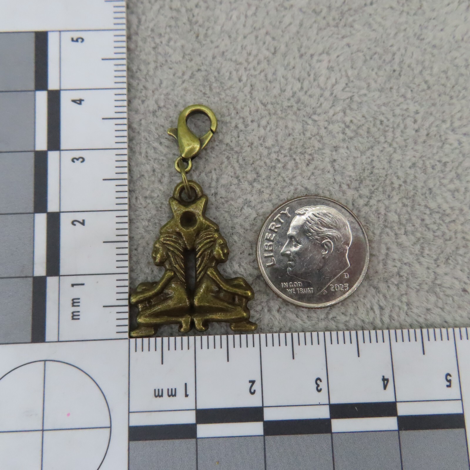 GEMINI Charm Zipper Pull Keychain Add On Clip Dangle Zodiac Sign Astrology Twins