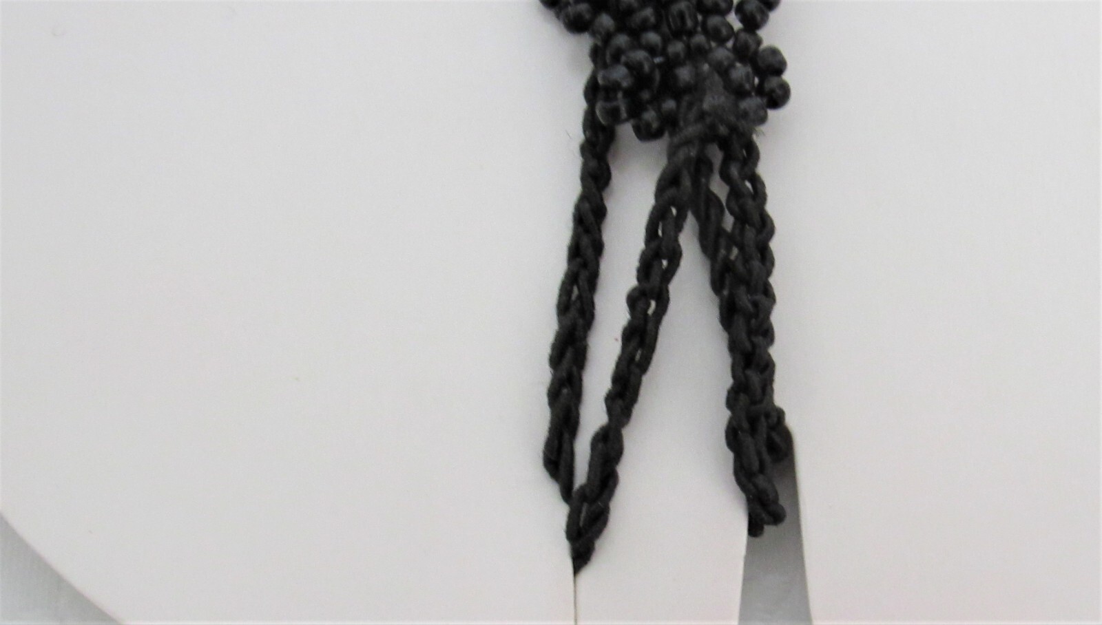 Barefoot Sandals Thong Anklets Beaded Black 1 Pair