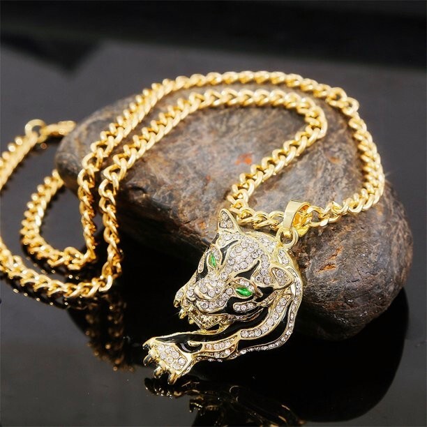 HOT Punk hip hop letter full diamond pendant hip hop necklace hip hop necklace