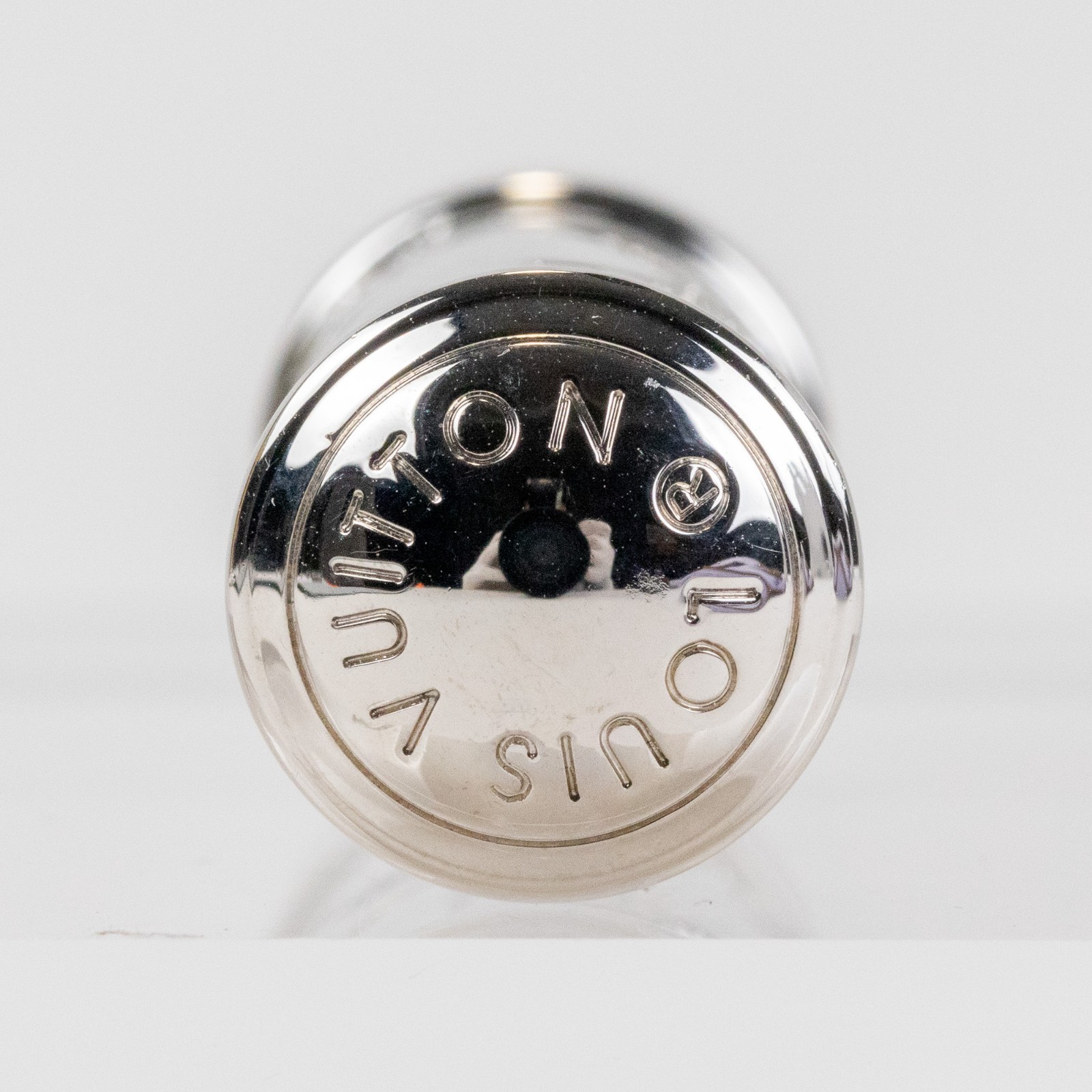 Louis Vuitton Monogram Strass Pill Case Pendant M68248 Silver Plate LV Auth Men