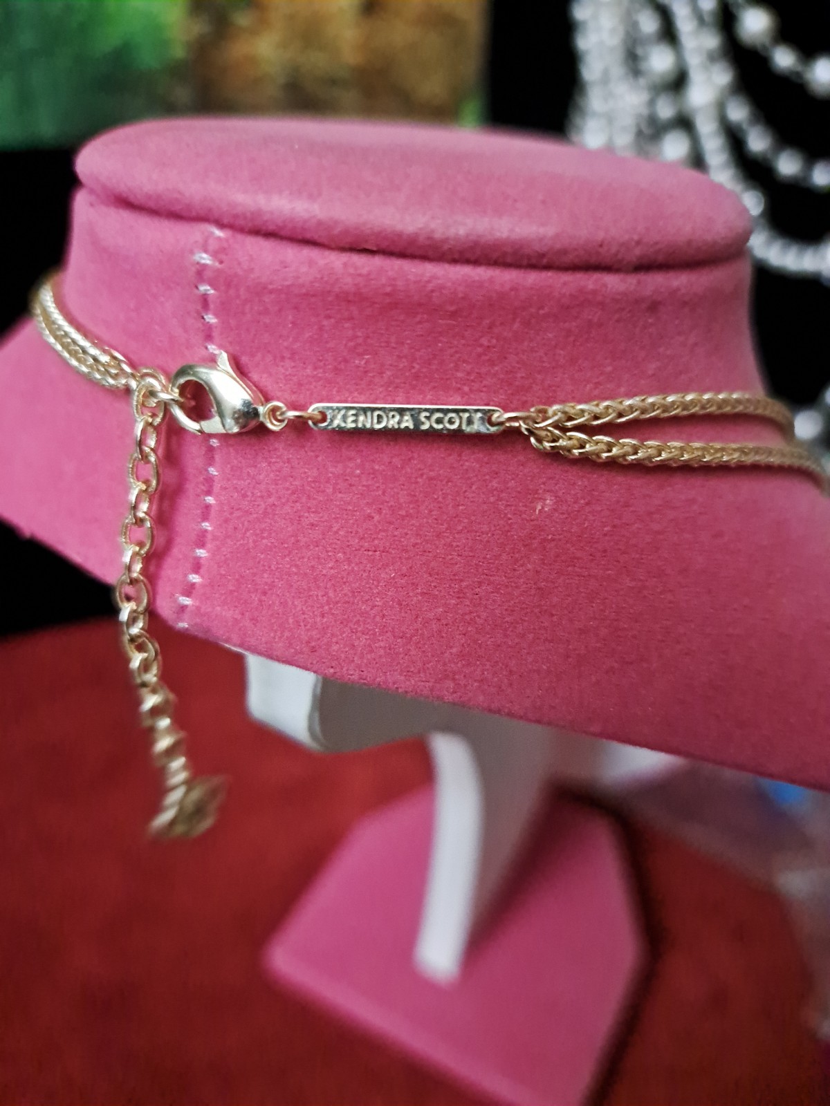 KENDRA SCOTT Monique Mother Of Pearl Bead Tassel And Crystal Gold Tone