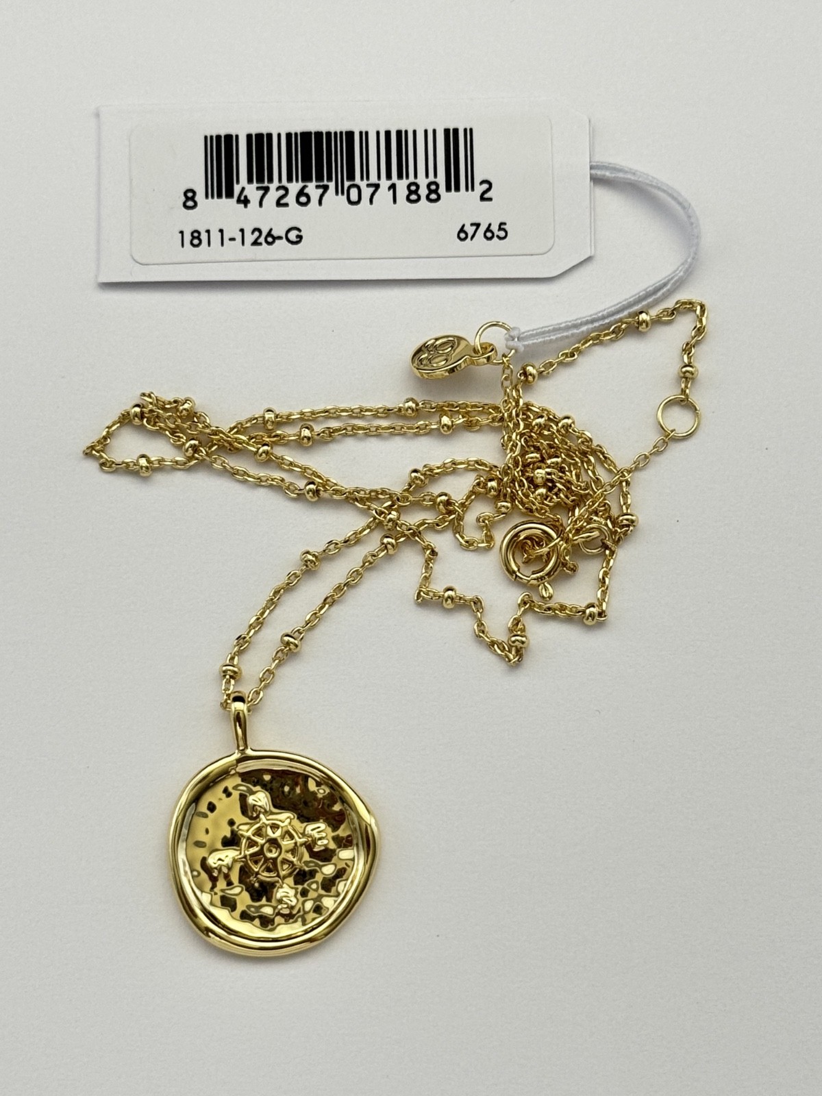 NWT ~ Gorjana Compass Coin Pendant Necklace 18k Gold Plated ~ Free Shipping