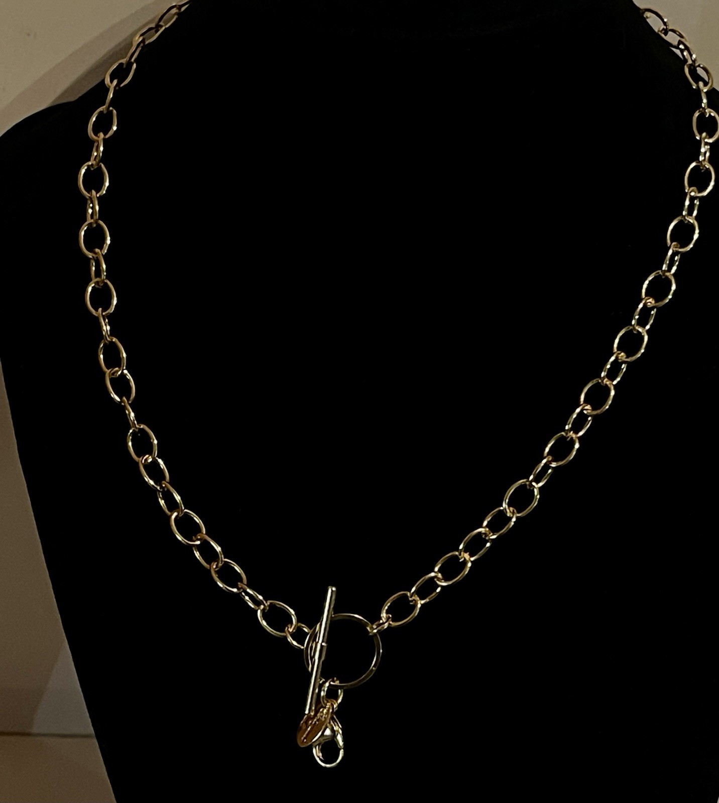 Origami Owl 16″ Gold Tone Light Weight Toggle Chain Necklace NEW (Ref#122)