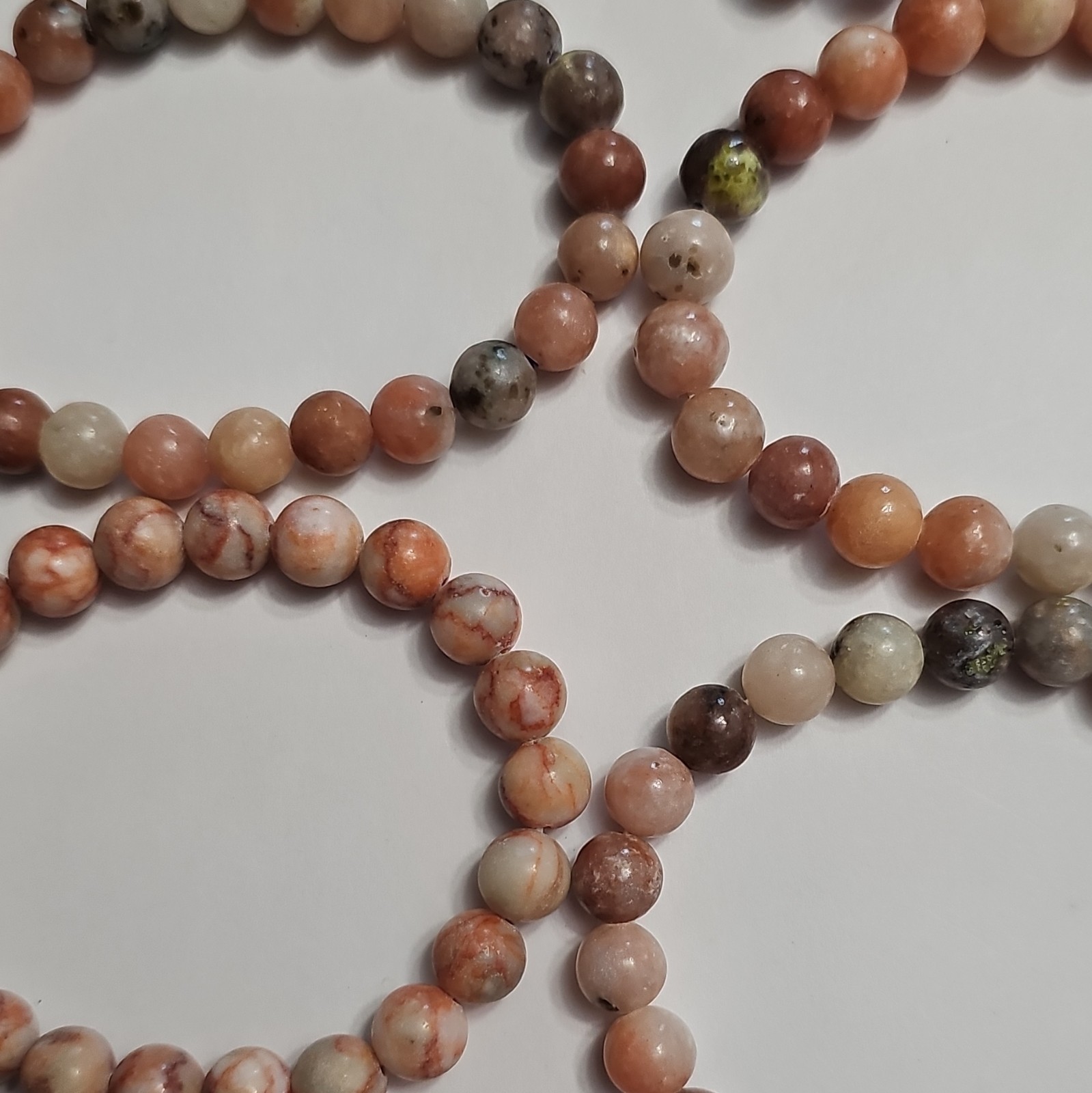 Beaded Stone Stretch Bracelets Multicolor Wholesale Lot Approx 7 in