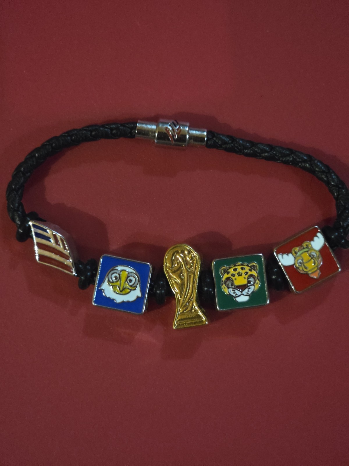 Bank of America FIFA World Cup 26 RARE Braided Charm Bracelet