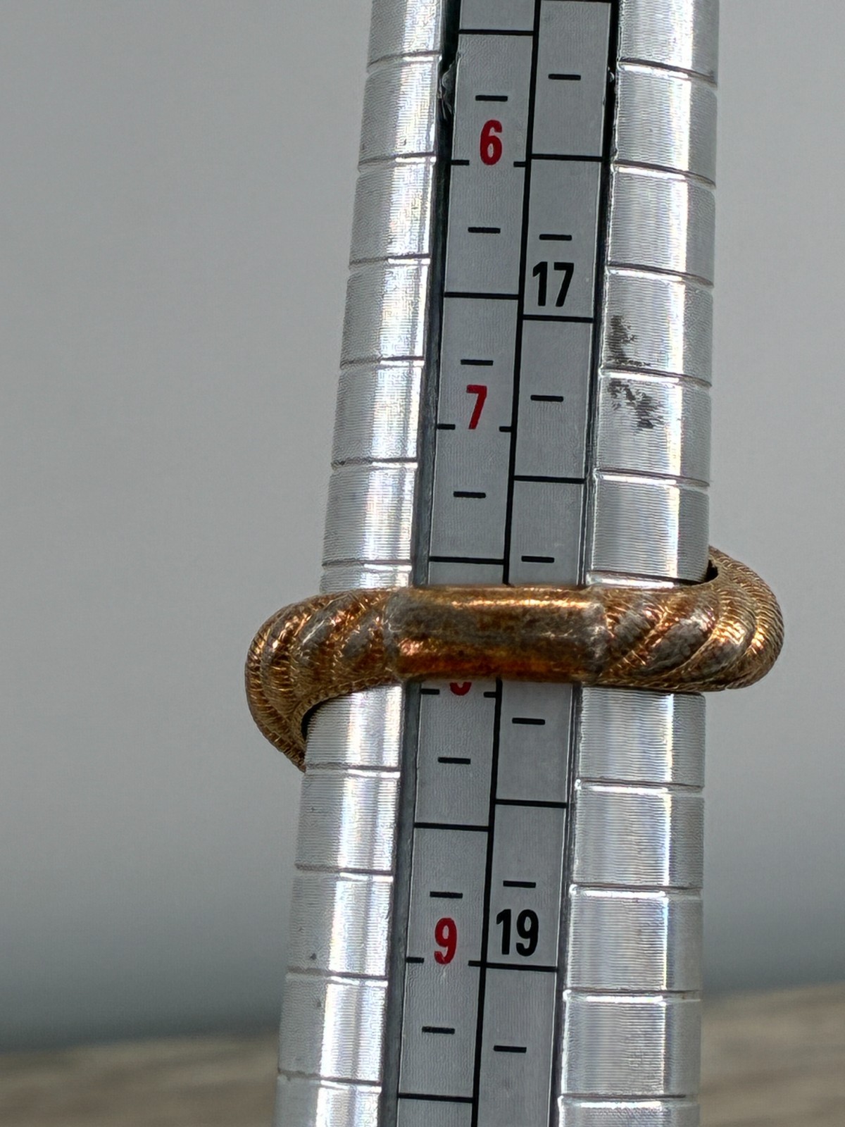 Vintage Judith Ripka Bypass Ring CZ Sphere Ball Tips Gold on Sterling Cable Band