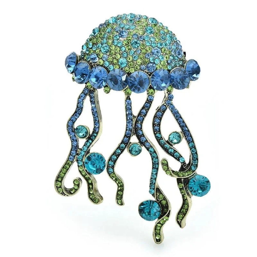 Jellyfish Brooch Ocean Animal Summer Pin Unisex Fashion Jewelry Gift for Her Him