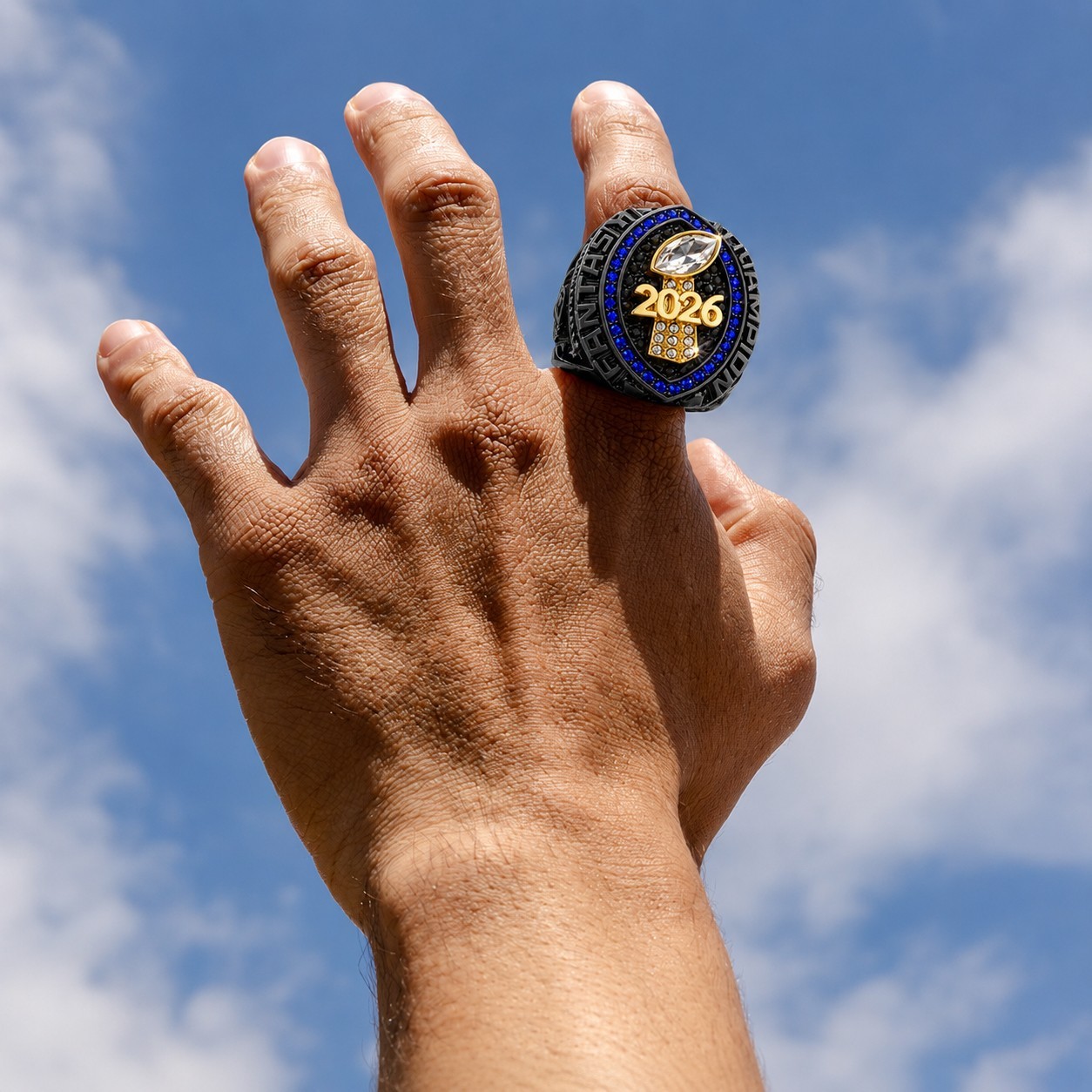 Fantasy Football Championship Ring 2025 2026 FFL Champion Trophy Award Gift