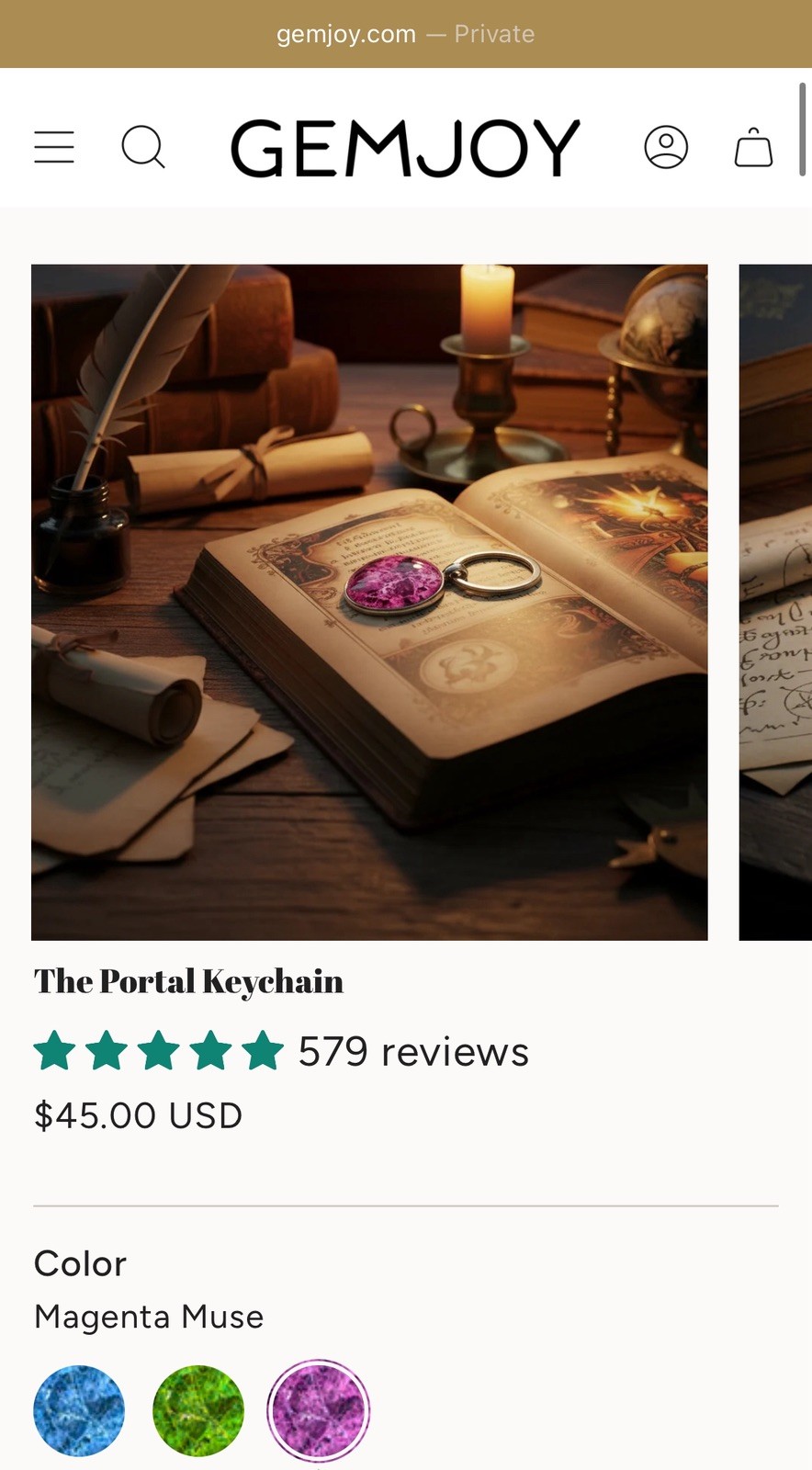 Gemjoy virtual animal pendant