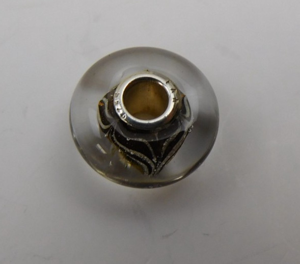 Authentic Trollbeads Roots of Wisdom Glass Bead Charm .925 LAA