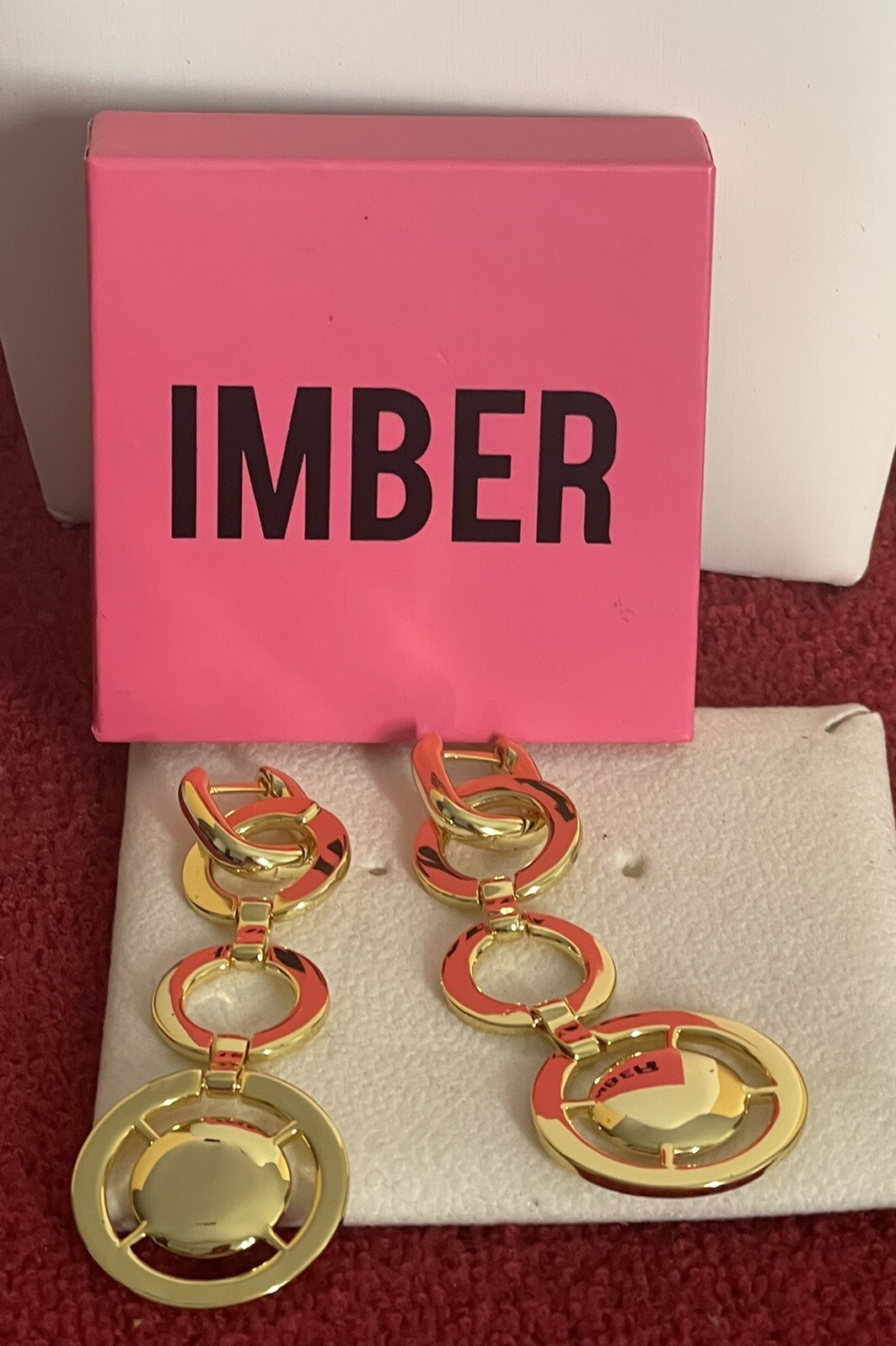 Imber Sterling Silver Gold Color Earring Set