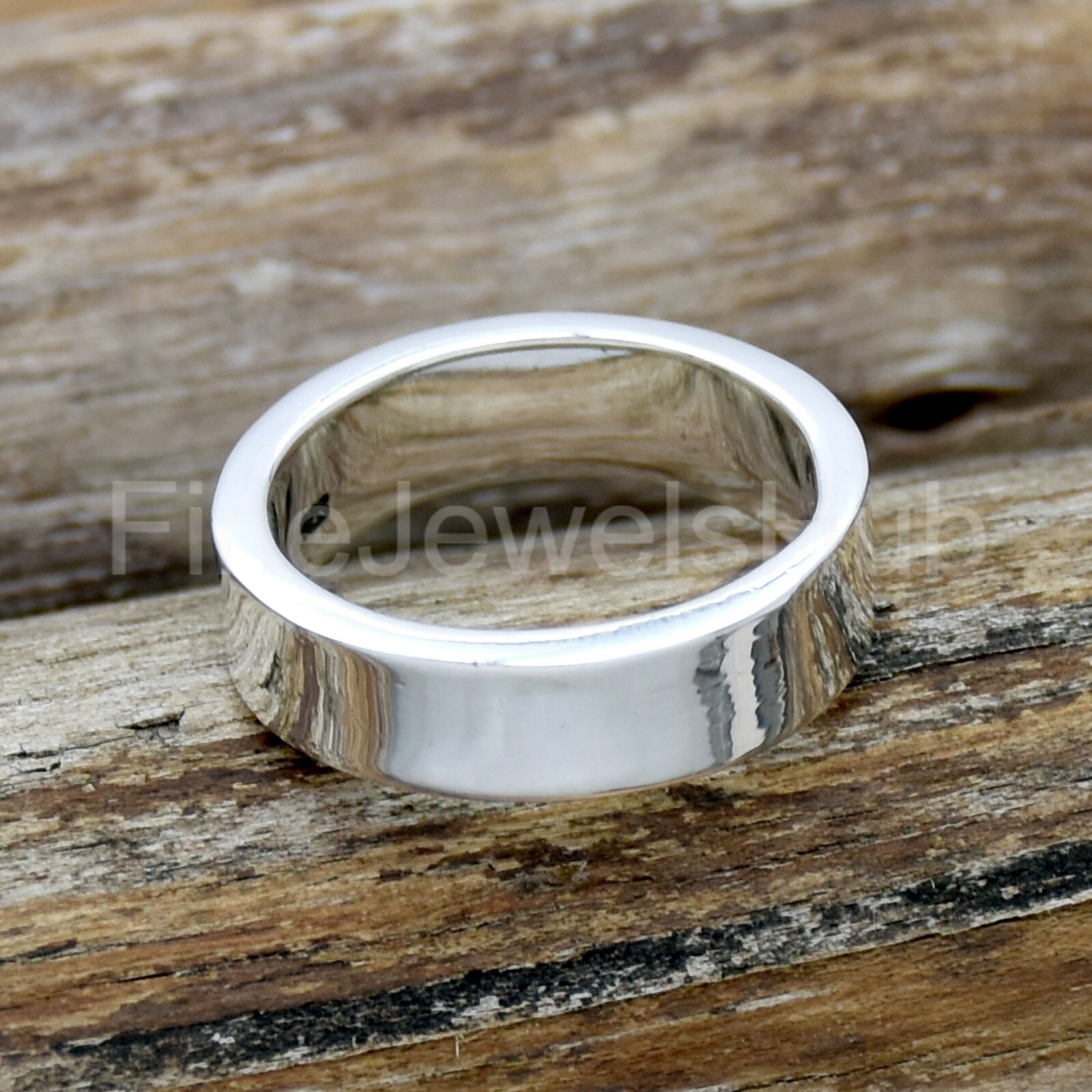 6 mm Solid .925 Sterling Silver Wedding Band Ring For Men And Women For Gift