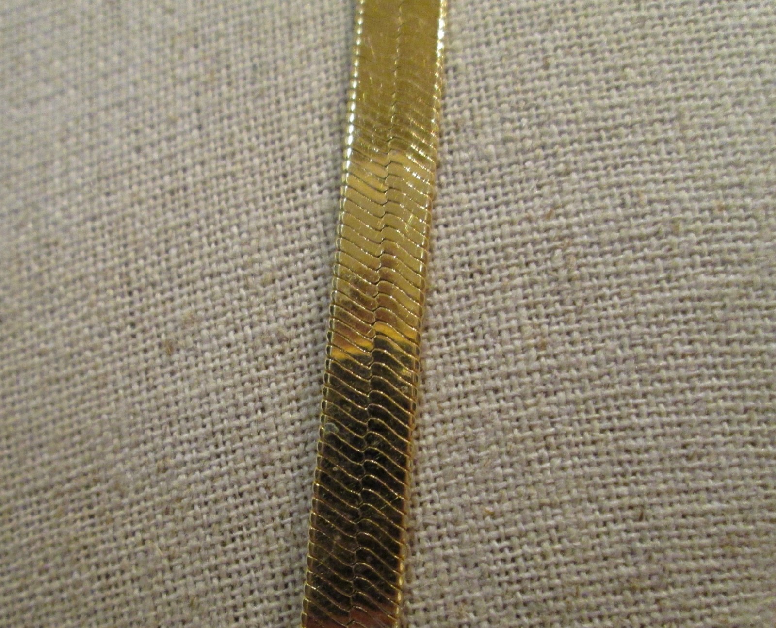 Herringbone Necklace Classic 23.5″ NWOT Gold Plated