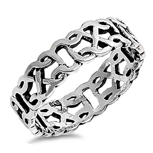 Celtic Weave Ring 925 Sterling Silver Sizes 4 to 12 NEW