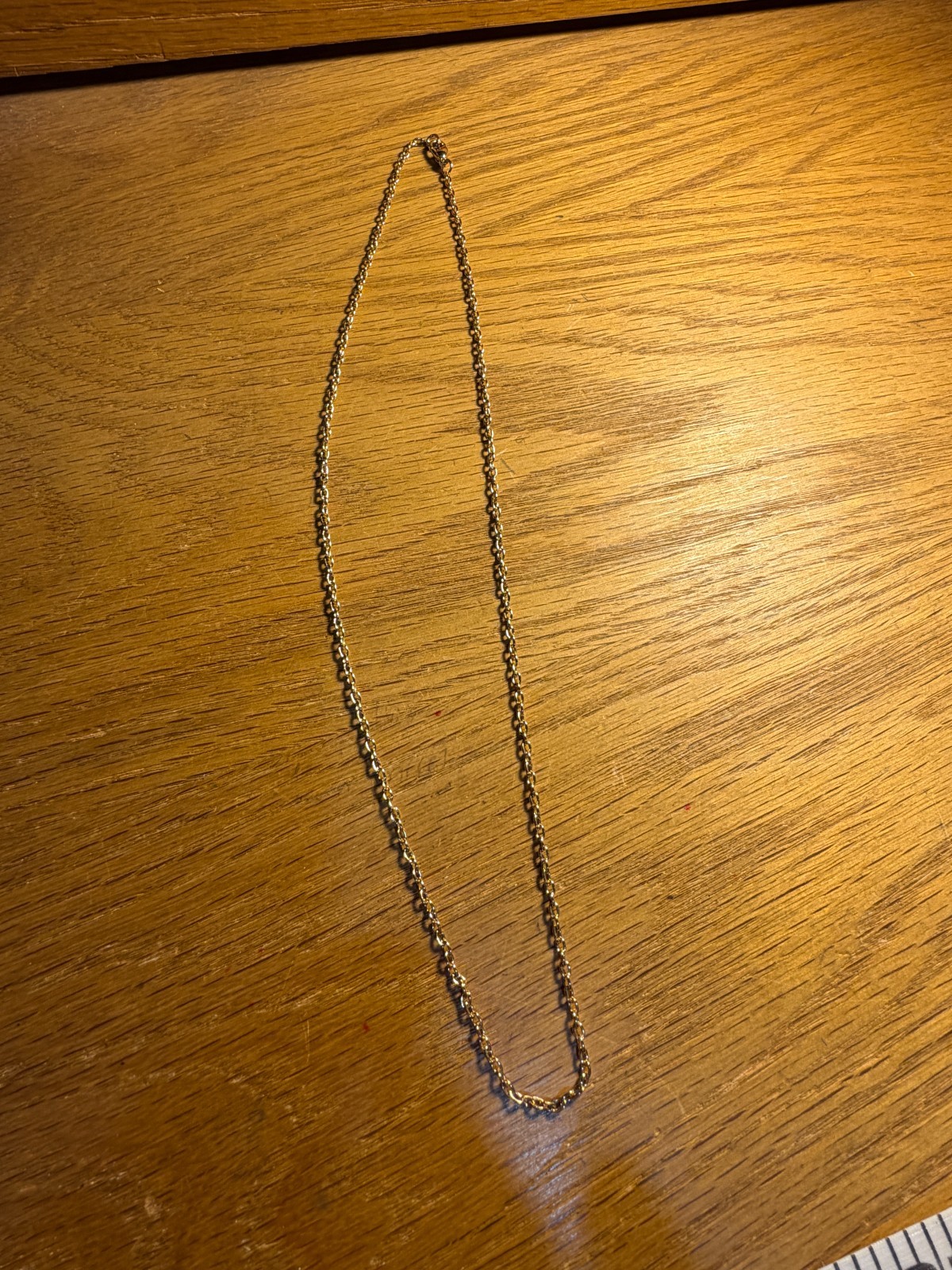 18-Inch Gold-Tone Neck Chain Jewelry J173
