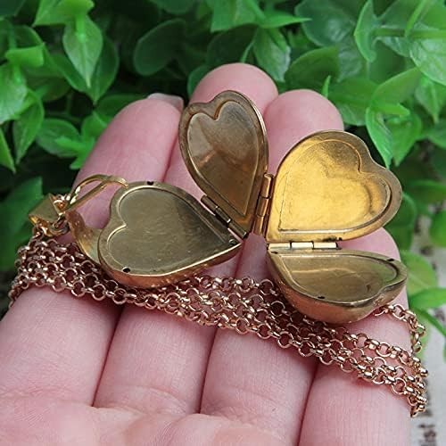 1Pcs Gostear Cute Four Leaf Clover Love Heart Pendant Photo Locket Necklace That