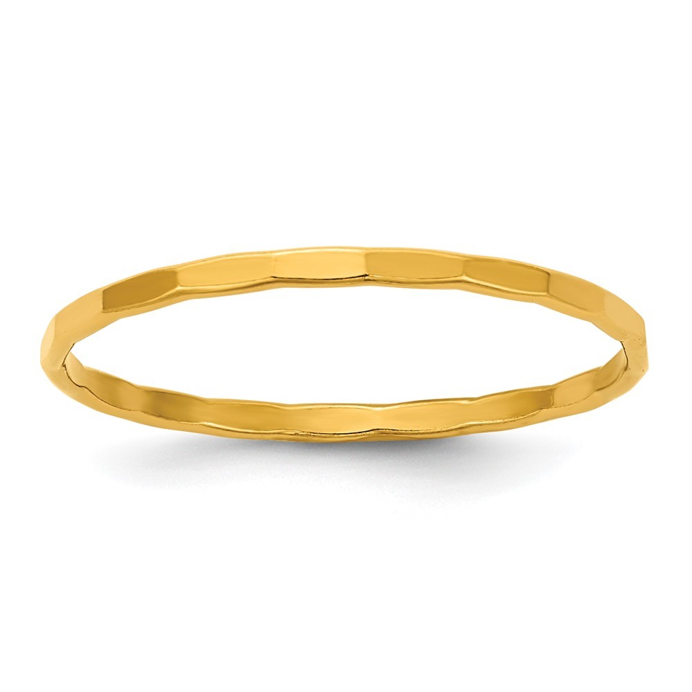 1/20 14K Gold Filled 1.25mm Hammered Stack Band