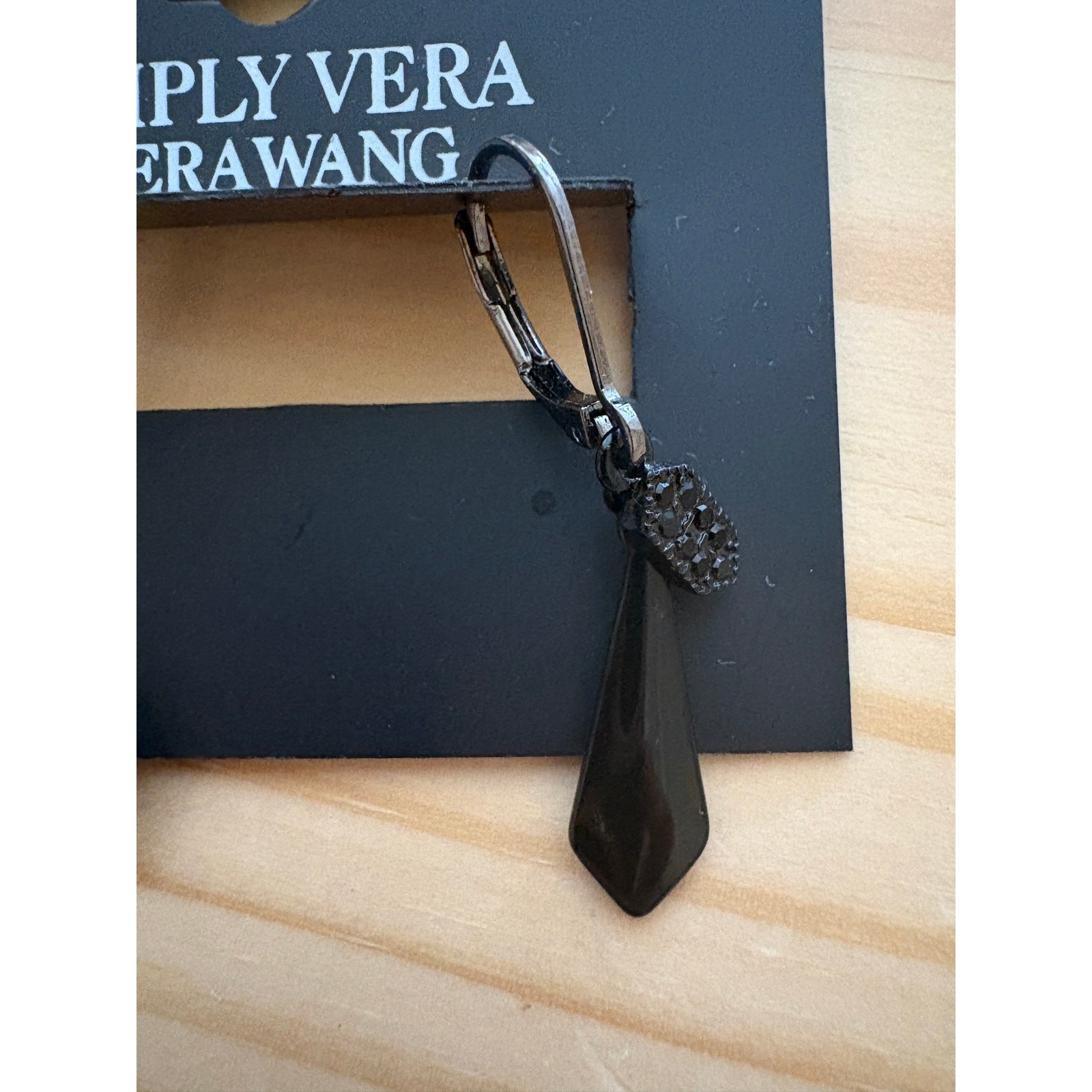 Simply Vera Vera Wang Earrings Arrow Shape Dangle Black Formal Dressy