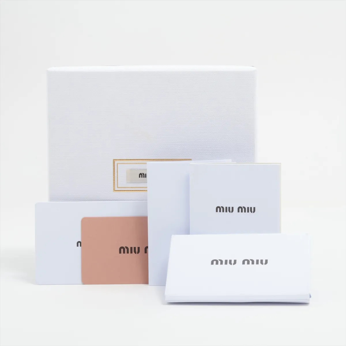 Miu Miu Logo Necklace GP Gold