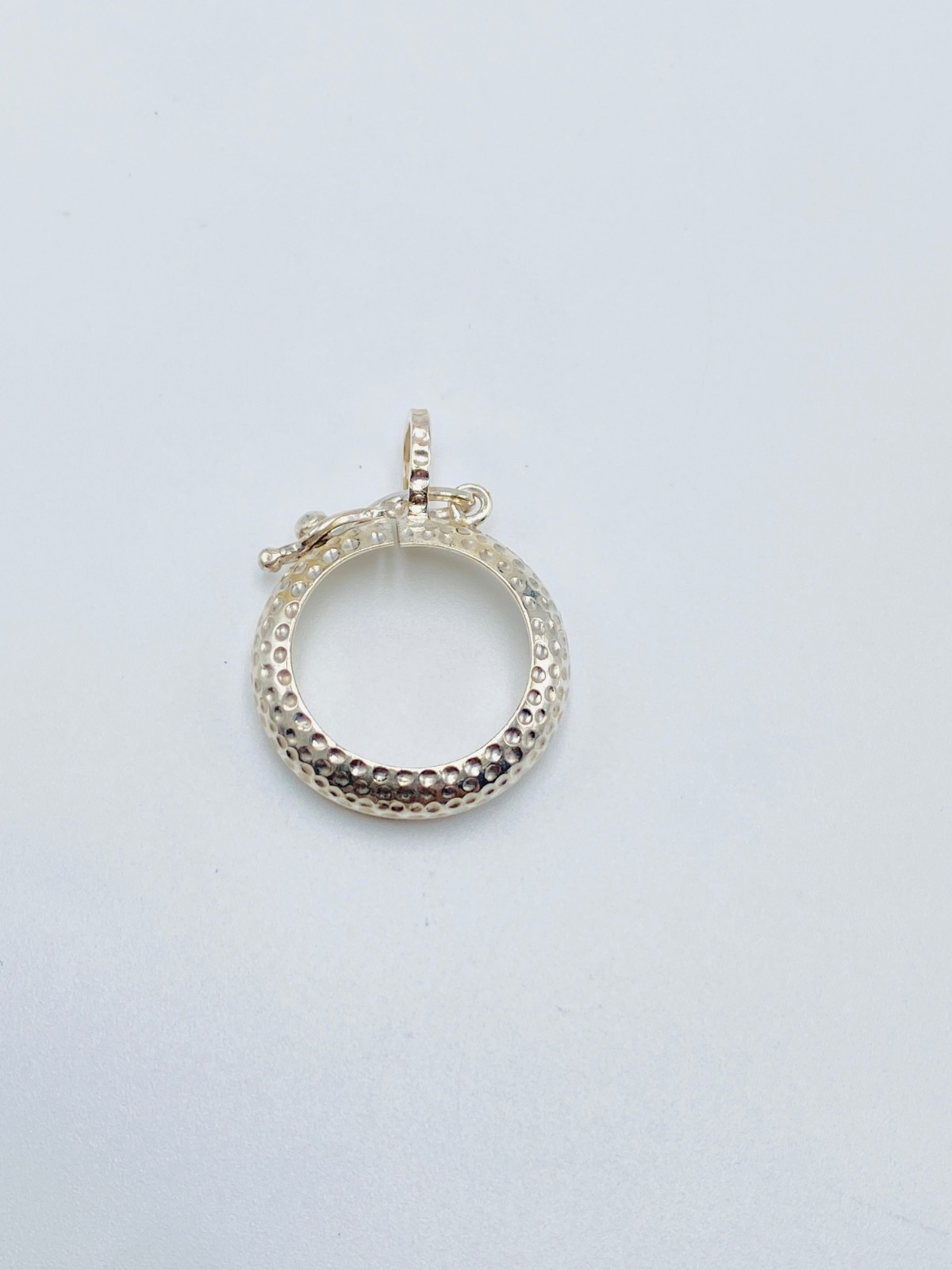 925 Solid Sterling Silver Round Pendant Blank Bezel Holder Coin Handmade