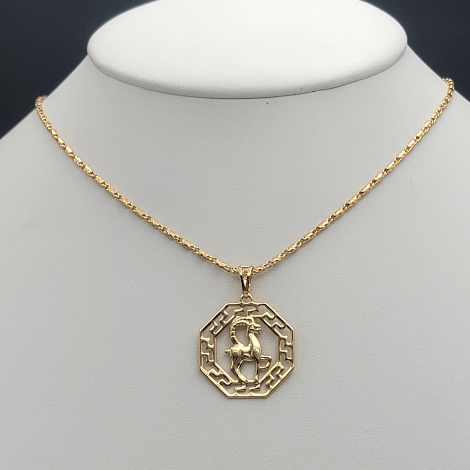 18K Gold Plated Constellation Horoscope Zodiac Sign Unisex Pendant Necklace