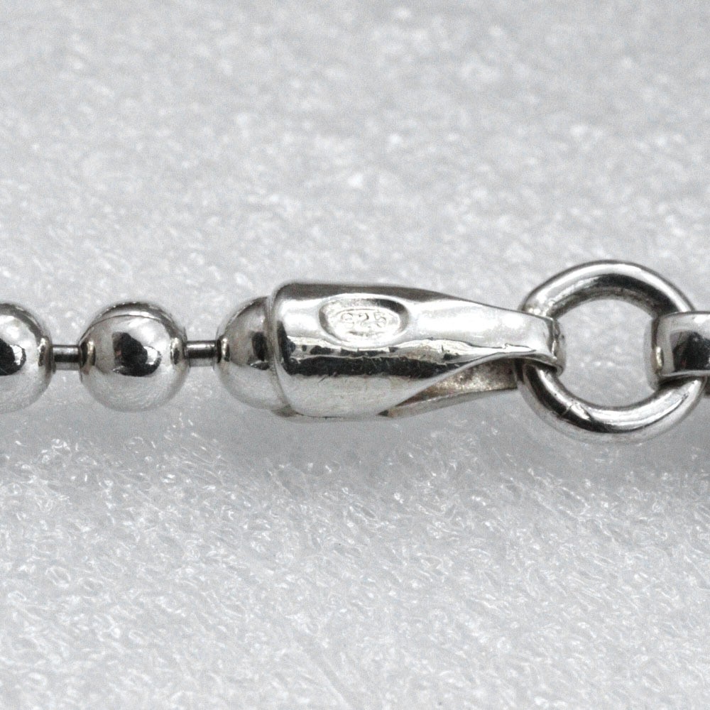 Gucci Bracelet Authentic Logo Plate 925 Silver Unisex 19.5cm From Japan