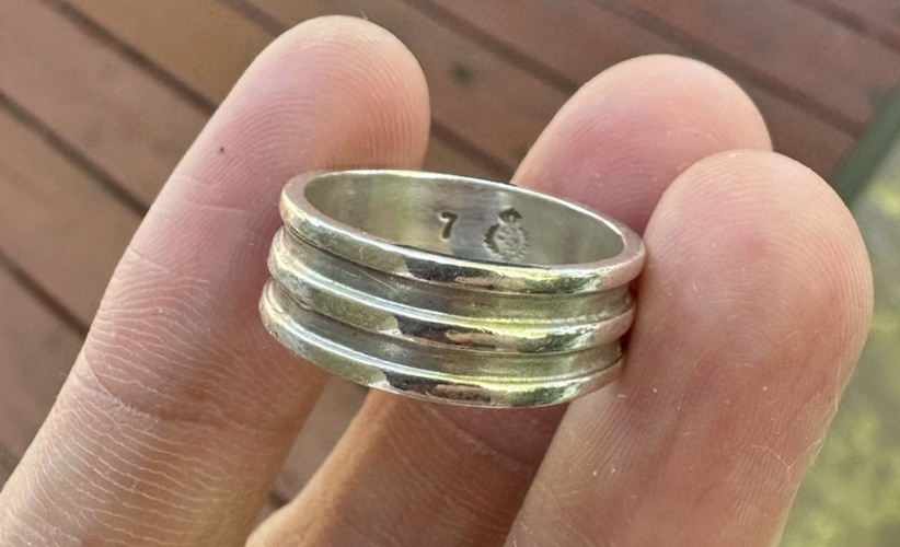 VTG Premier Designs Sterling Silver 925 Band Ring Size 7 3.9 grams
