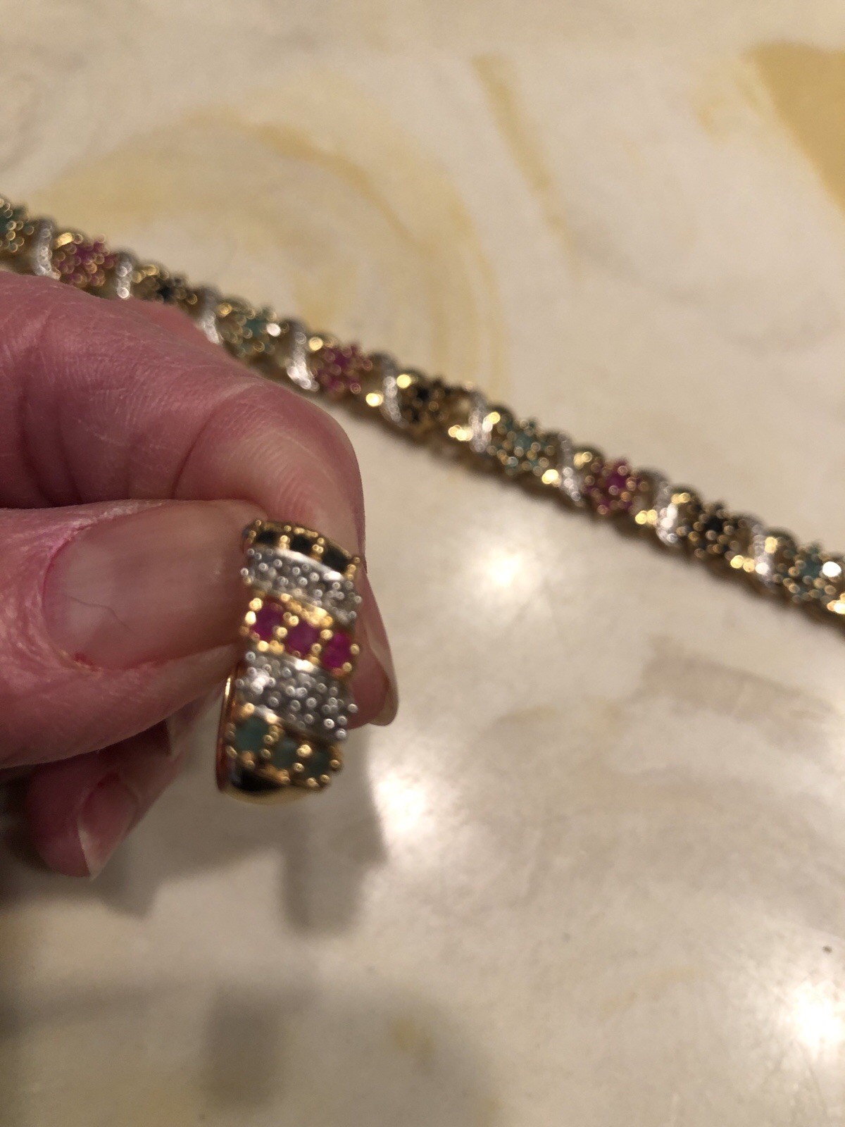 Technibond Bracelet And Earrings