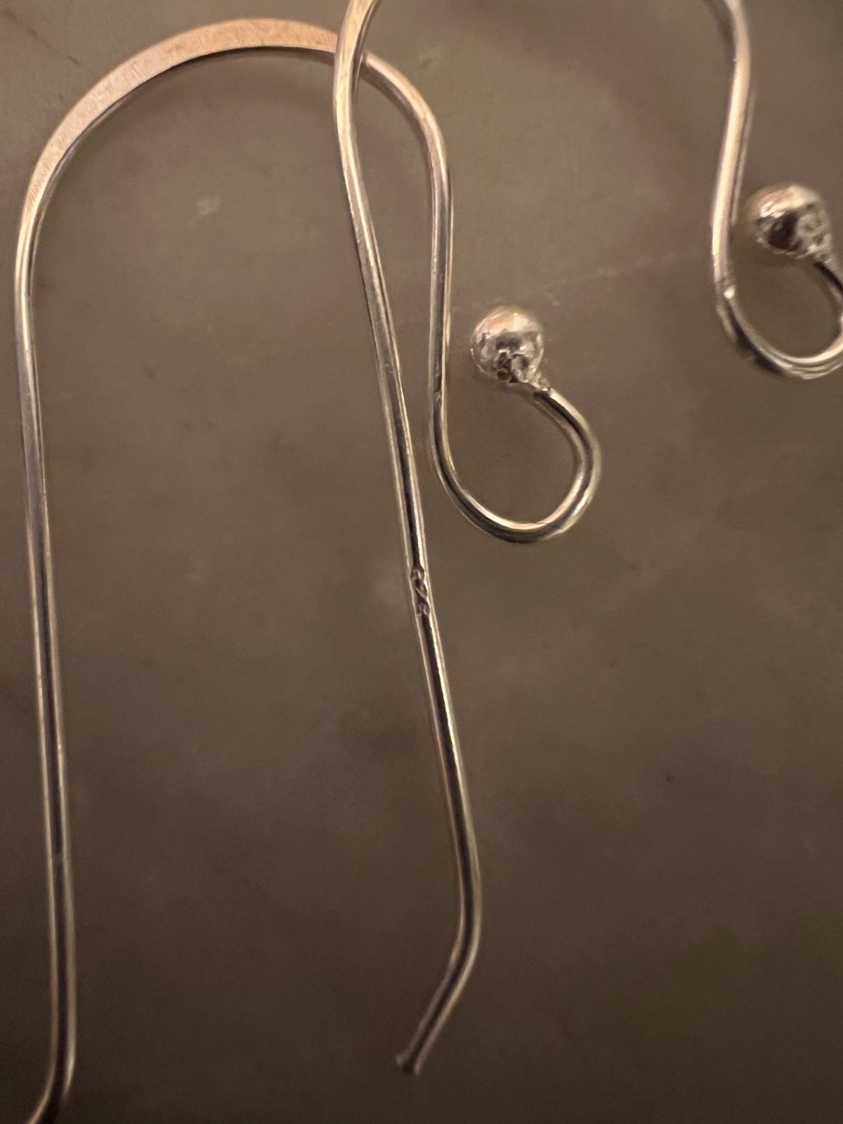 925 Solid Sterling Silver Ball End Earwire Hook Earring Findings 10pcs/5 pairs