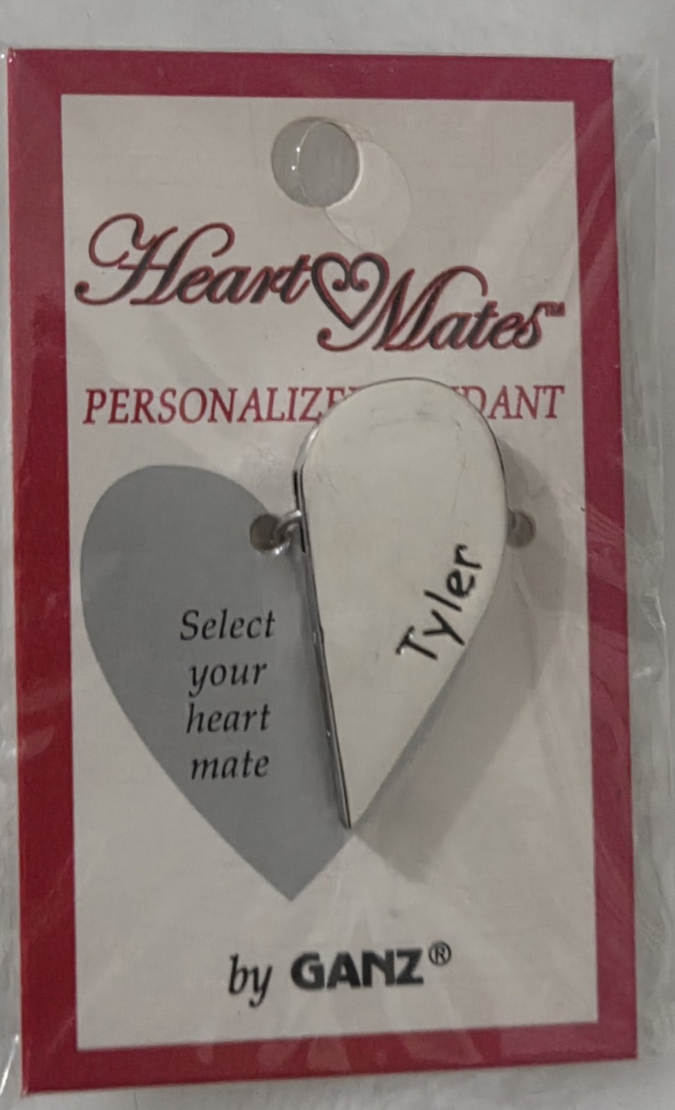 Tyler Heartmates ganz half heart magnetic charm retro 2000s Personalized