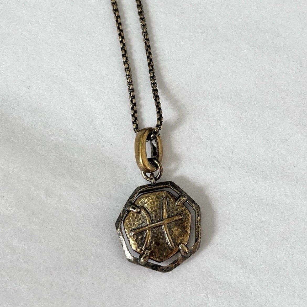Kendra Scott Pisces Zodiac Stars Vintage Gold Necklace 28”