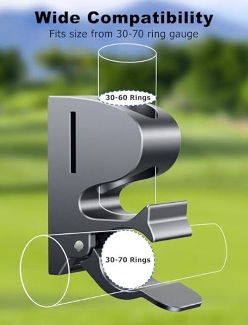Magnetic Holder Clip for Golf Cart, Aluminum Alloy Stand Clip Holder Fit gray