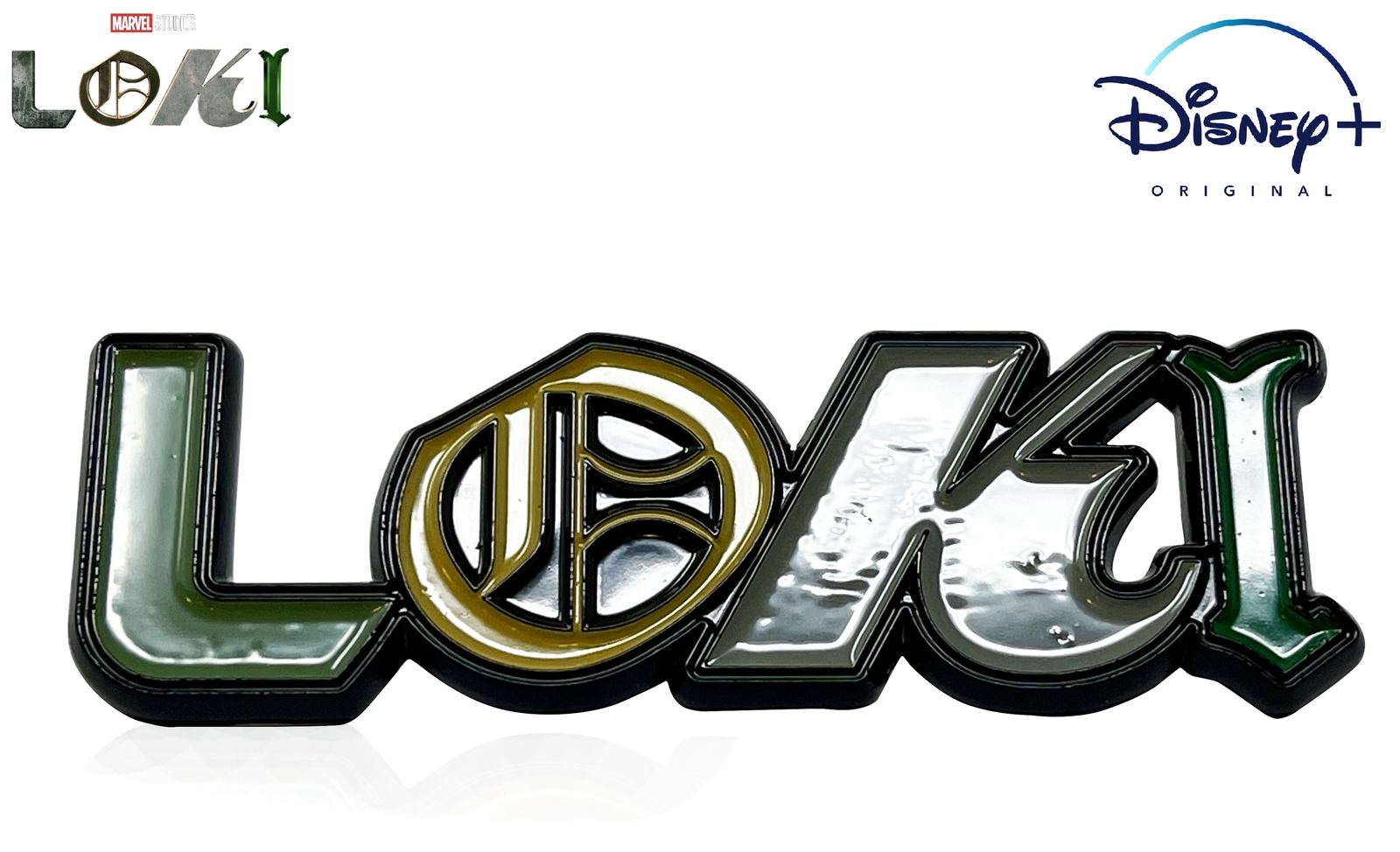 Official Marvel’s LOKI LOGO, Disney+ Exclusive LOKI LOGO – 2 cm x 5.75 cm