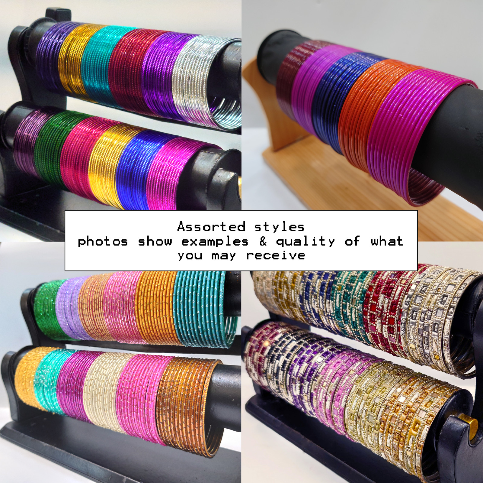 120 Indian Bangles In asstd colours Adult sizes Eid Mehindi Indian Pakistani