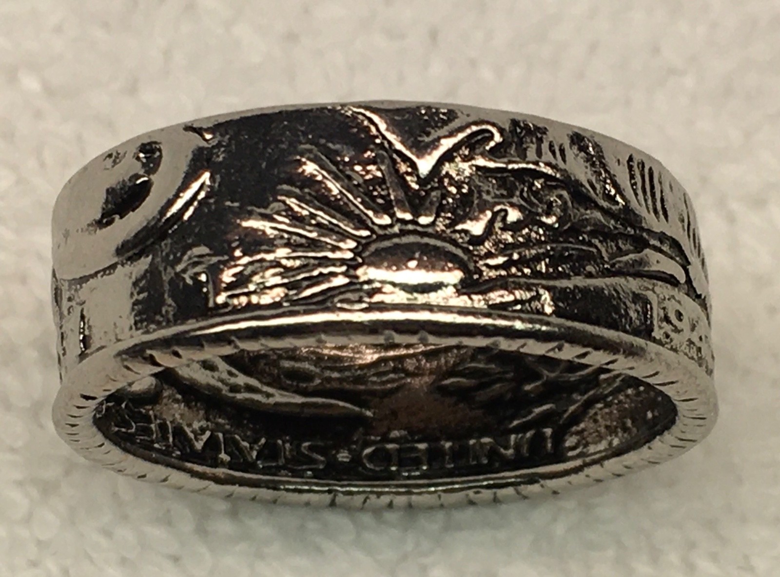 Liberty United States Half Dollar Coin Ring Costume Jewelry Size 12