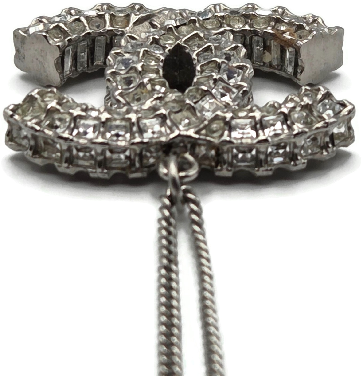 CoCo Chanel Crystal Pendant Necklace Chanel France Vintage Fashion Jewelry