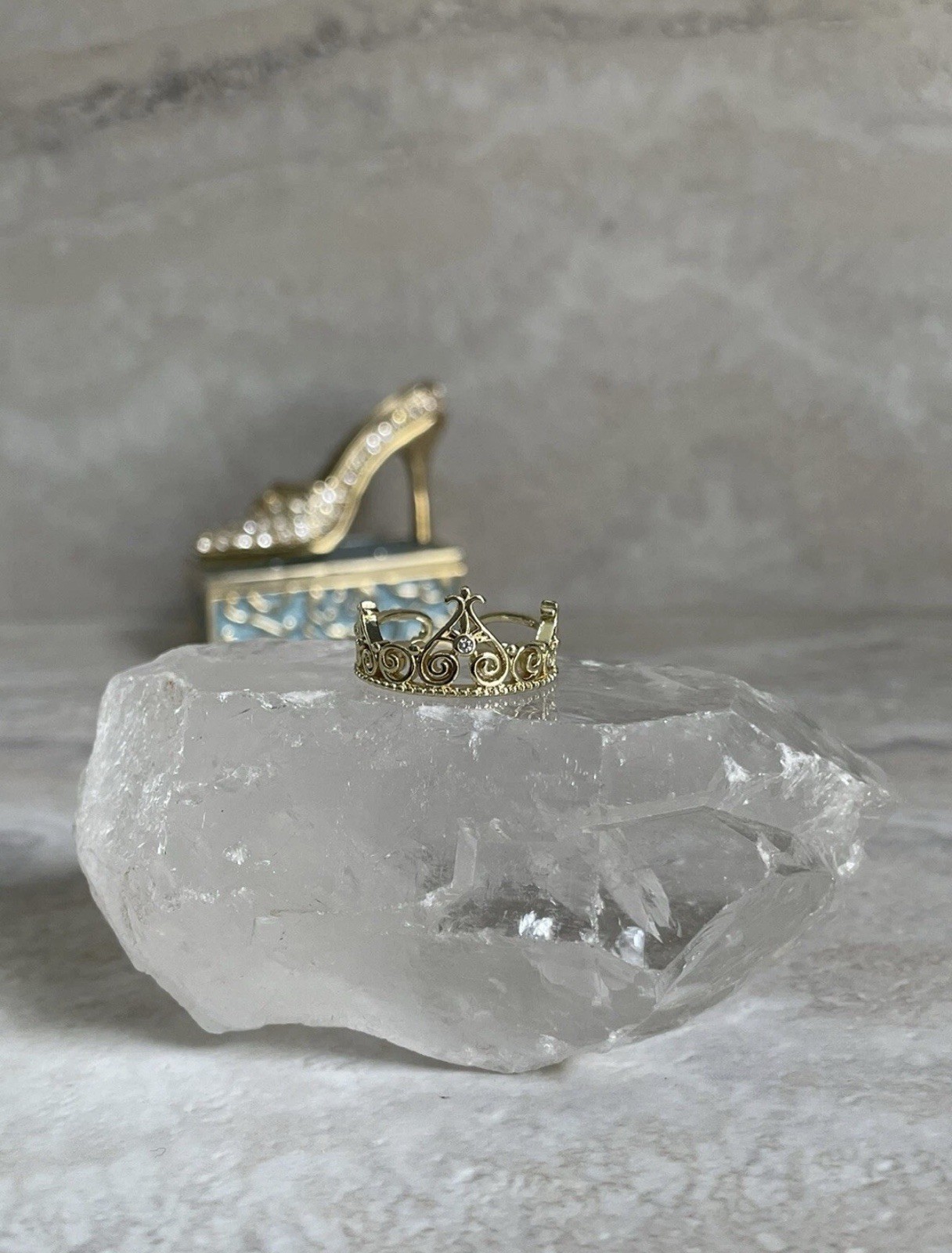 Anneliese Crown Ring, inspired by Barbie Princess and the Pauper (adjustable)