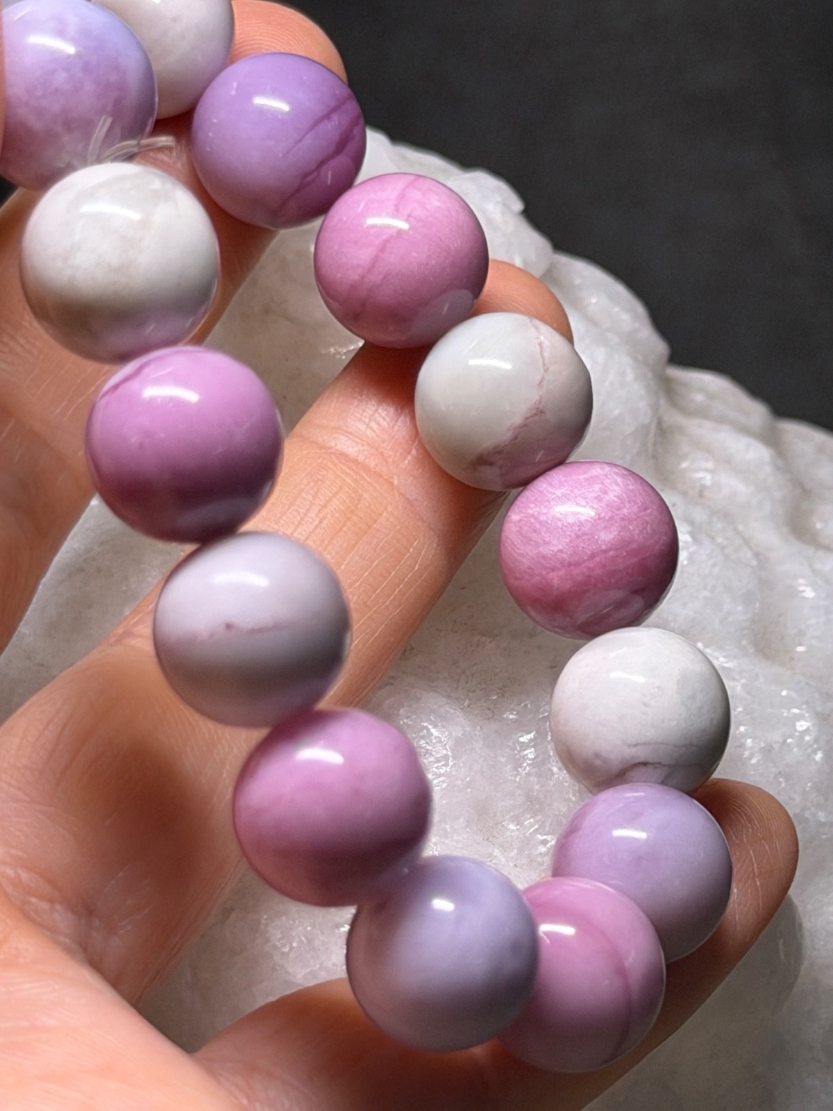 Sugilite Mica Round Bead Bracelet Natural Rare Sugilite Mixed Mica 11mm