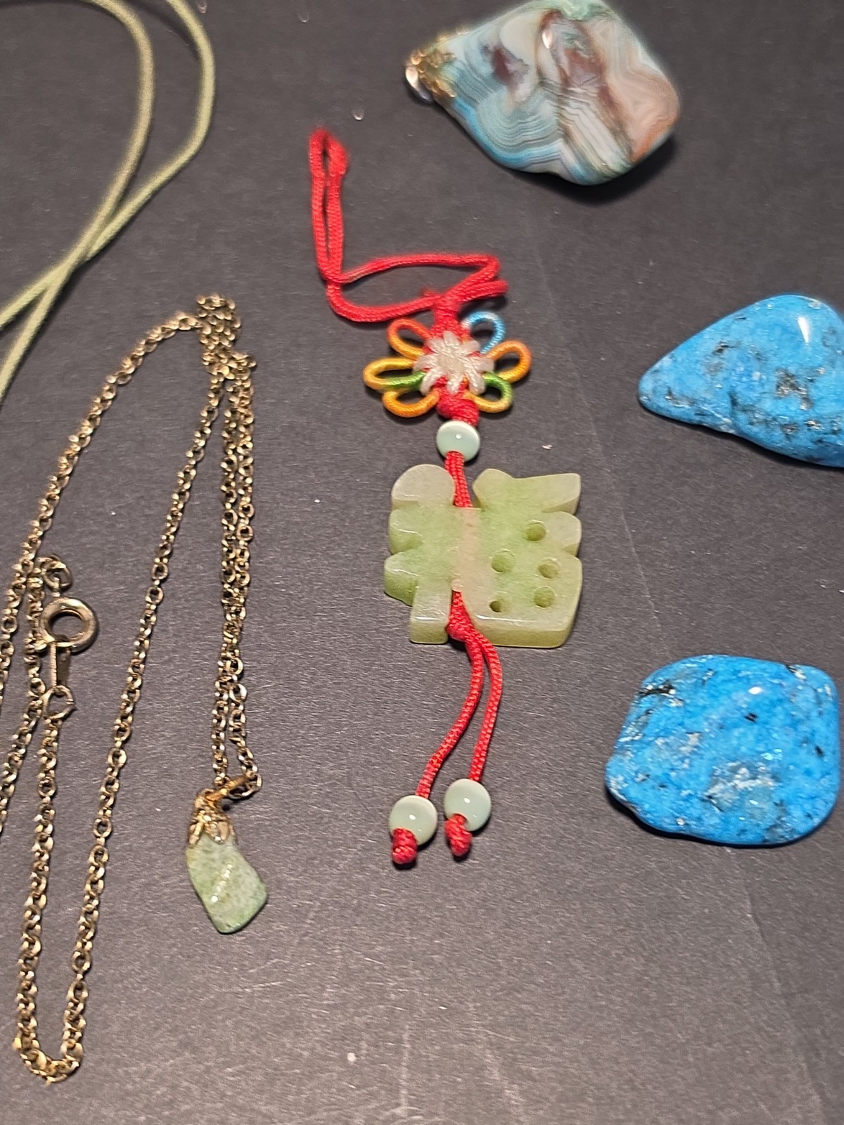 Assorted Group Stones Necklaces Arrowhead