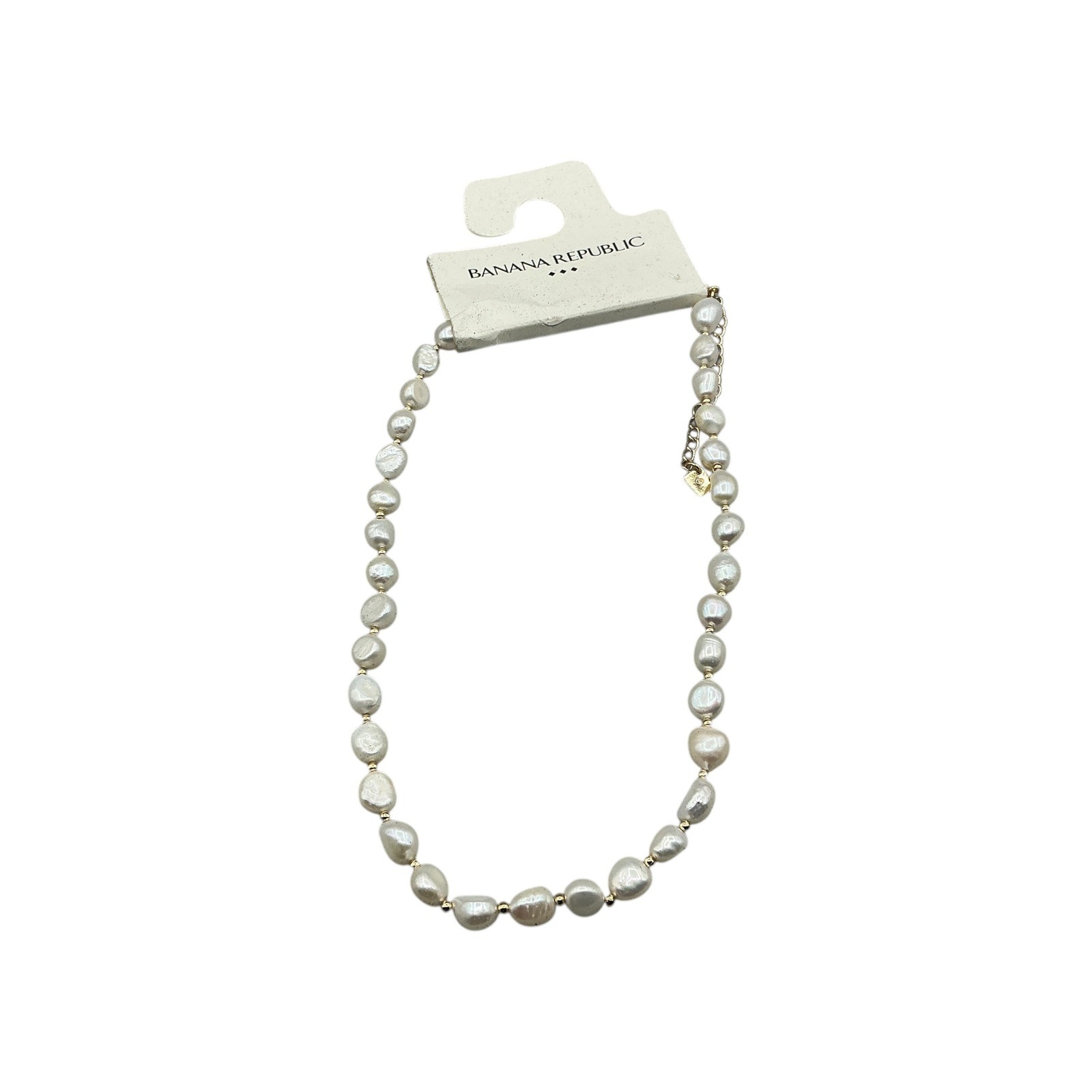 Banana Republic Baroque Pearl Gold Tone Necklace