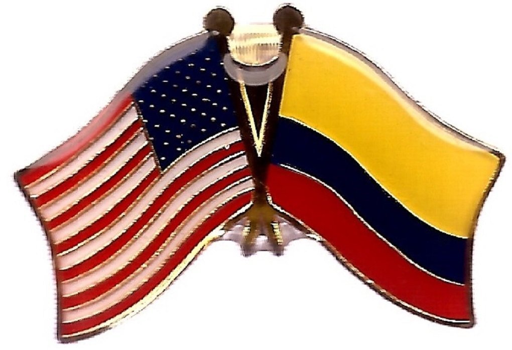 Wholesale Pack of 3 USA American Colombia Friendship Flag Hat Cap lapel Pin