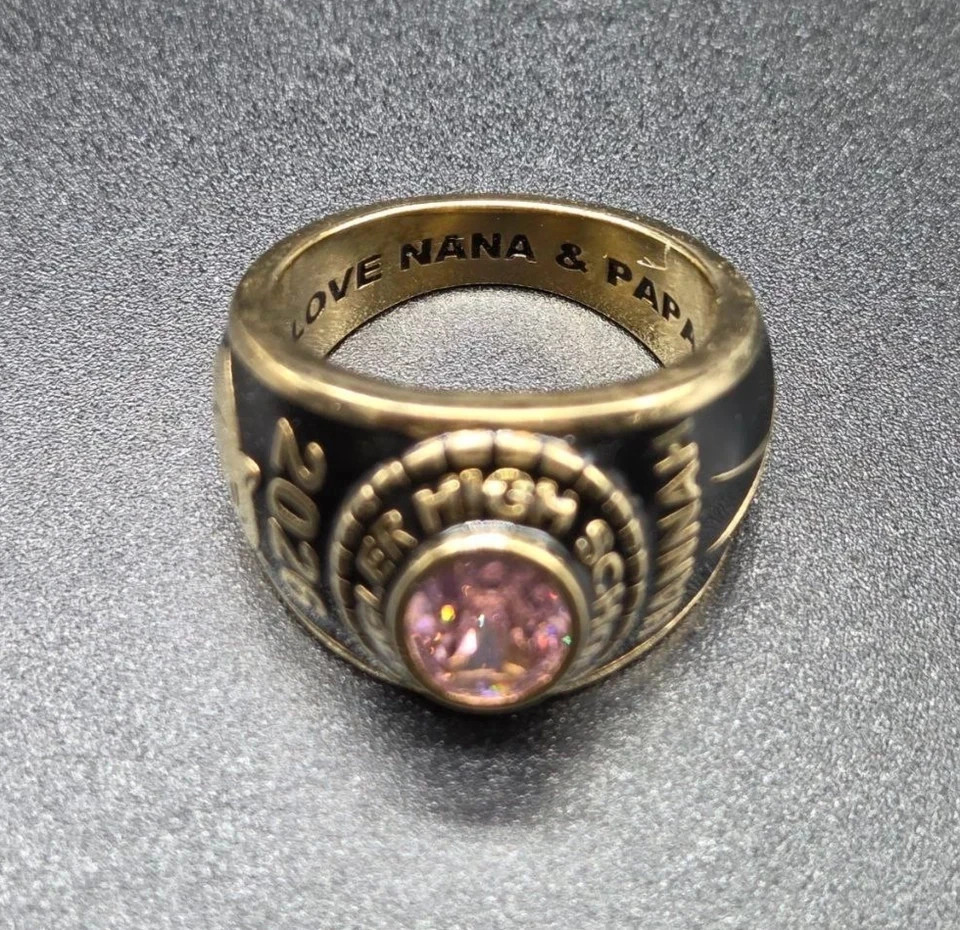 Custom High School Class Ring For 2026 Graduation Women & Men Gift In 925 Silver