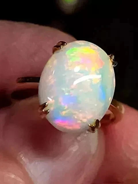 Natural Fire Opal 14K Yellow Gold Plated 3.00Ct Oval Cut Halo Engagement Ring