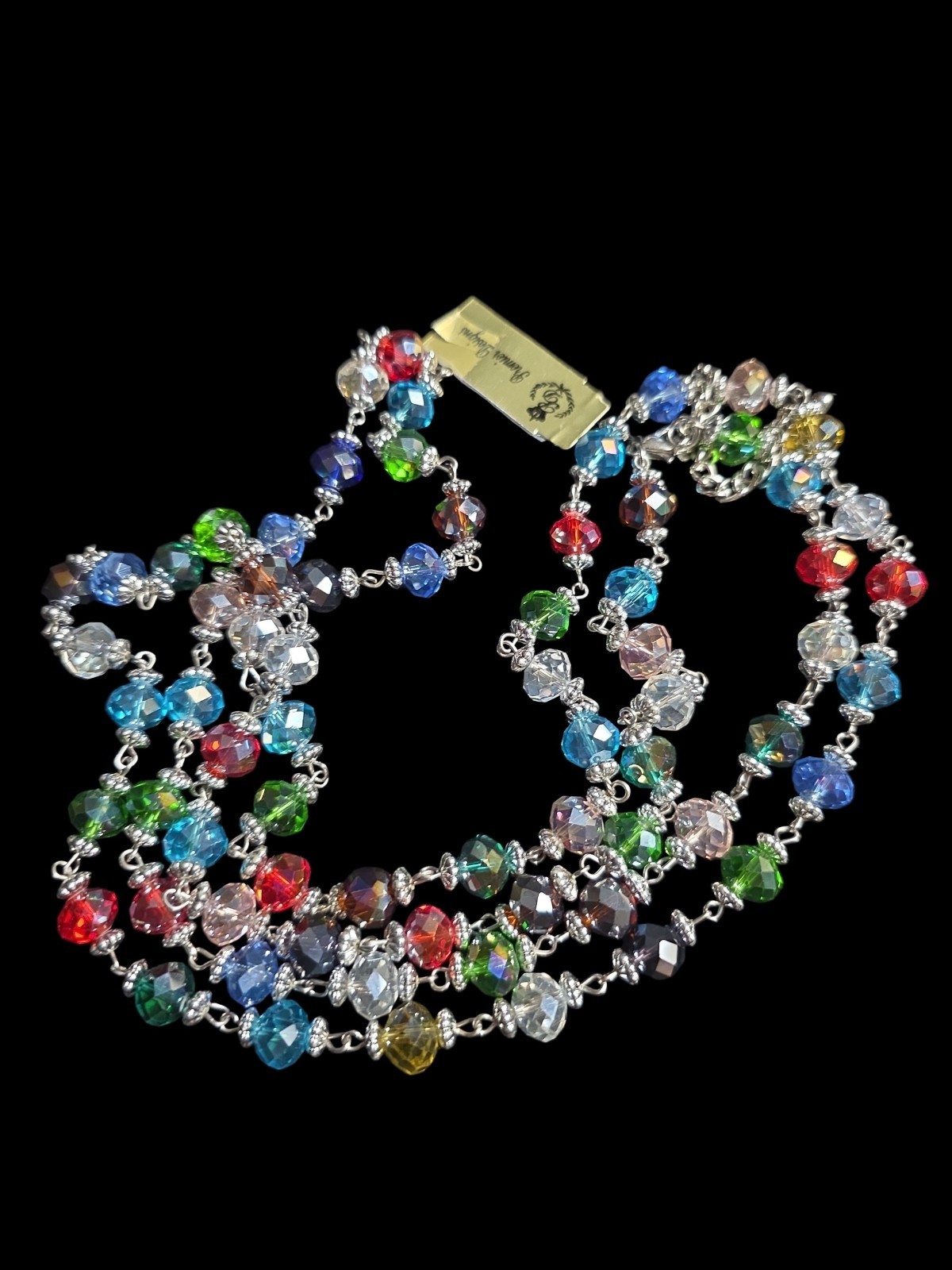 Premier Designs Stunning Crystal & Silvertone Jubilee Long Necklace NWT