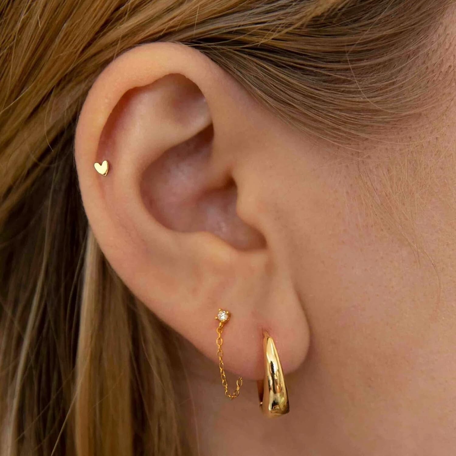Titanium Threadless Flat Back Studs: Perfect Tiny Earrings Set – 20G/18G/16G