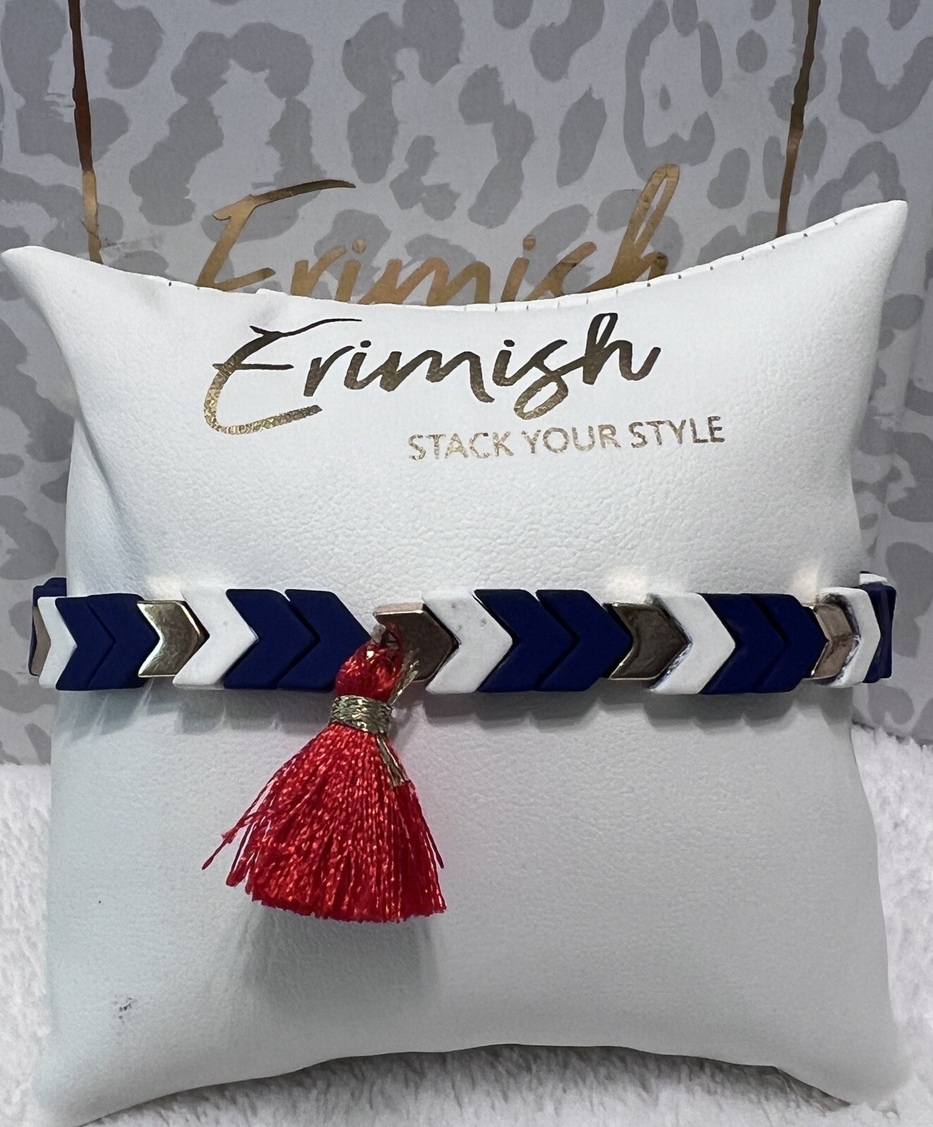 NEW! ERIMISH Bracelets – Red, White & Blue Choice Regular Or Extended