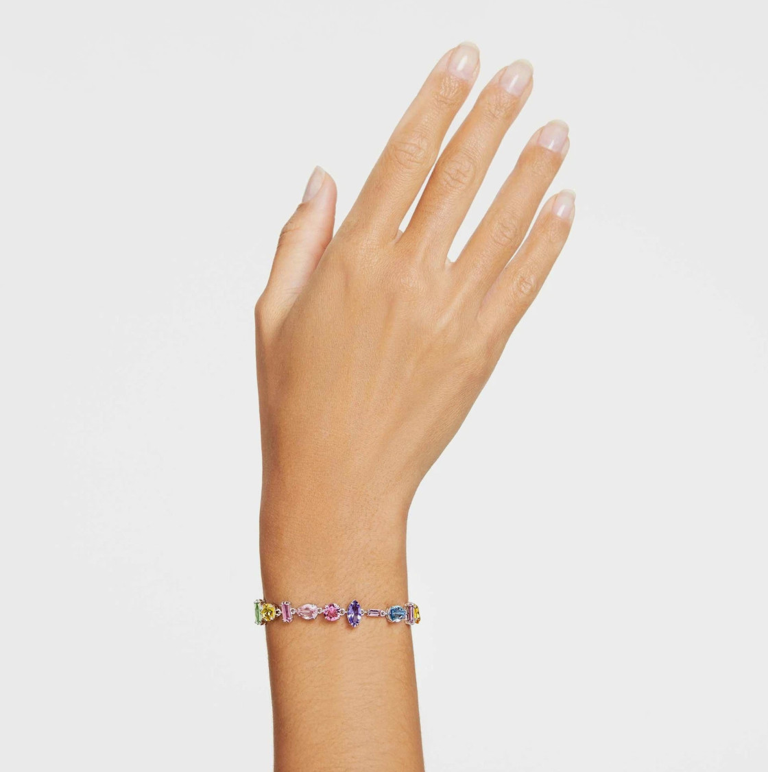 Swarovski Gema Bracelet Mixed Cuts Multicolored Rhodium Plated 5656427 NEW