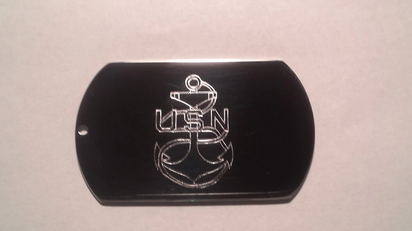 Personalized Engraved Marines, Navy, Air Force ,Army or Coast Guard Dog Tag