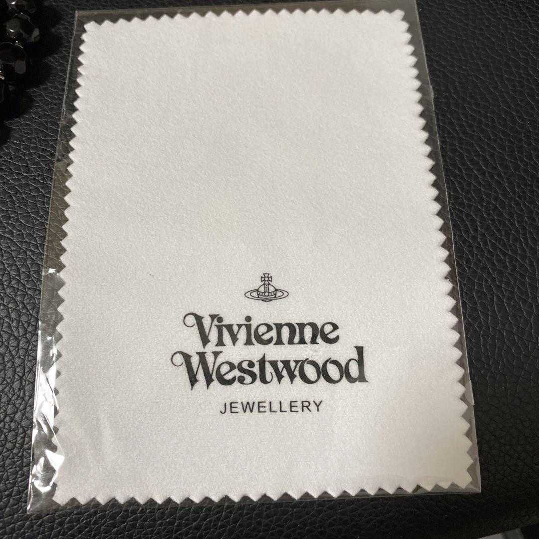 Vivienne Westwood necklace triple Fake pearl drop silver White In Box/Drawstring